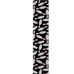 Black Bowling Pins Pattern Print Table Runner