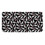 Black Bowling Pins Pattern Print Towel