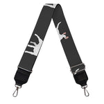 Black Bull Terrier Pattern Print Bag Strap