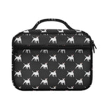 Black Bull Terrier Pattern Print Briefcase Bible Bag