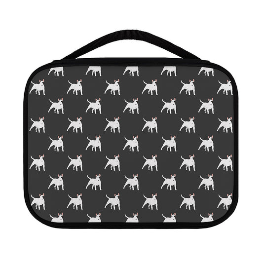 Black Bull Terrier Pattern Print Classic Bible Case
