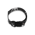 Black Bull Terrier Pattern Print Dog Collar
