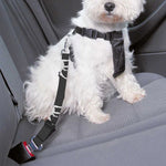 Black Bull Terrier Pattern Print Dog Seat Belt