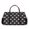 Black Bull Terrier Pattern Print Duffel Bag