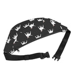 Black Bull Terrier Pattern Print Fanny Pack