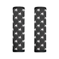 Black Bull Terrier Pattern Print Handle Covers