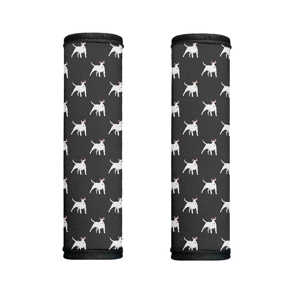 Black Bull Terrier Pattern Print Handle Covers