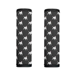 Black Bull Terrier Pattern Print Handle Covers