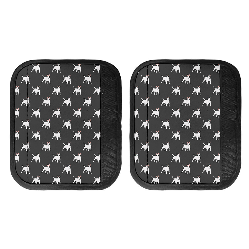 Black Bull Terrier Pattern Print Handle Covers