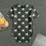 Black Bull Terrier Pattern Print Men's Bodysuit