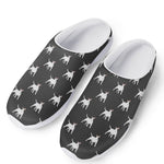 Black Bull Terrier Pattern Print Mesh Casual Shoes