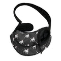Black Bull Terrier Pattern Print Pet Sling Carrier