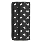 Black Bull Terrier Pattern Print Refrigerator Handle Covers