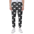 Black Bull Terrier Pattern Print Joggers