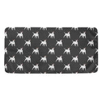 Black Bull Terrier Pattern Print Towel