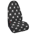 Black Bull Terrier Pattern Print Waterproof Car Seat Cover