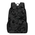Black Camouflage Print 17 Inch Backpack