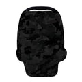 Black Camouflage Print Baby Seat Cover