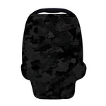 Black Camouflage Print Baby Seat Cover
