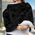 Black Camouflage Print Baby Seat Cover