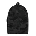 Black Camouflage Print School Backpack