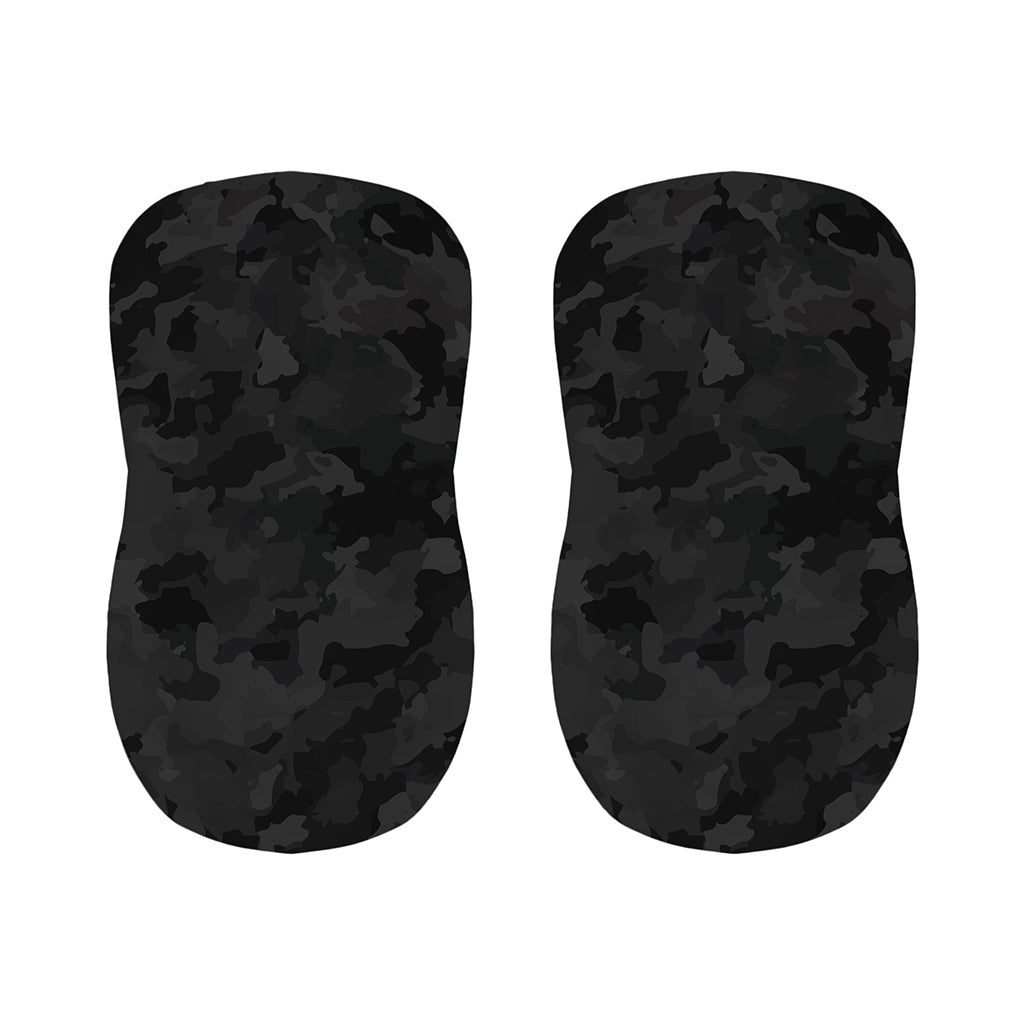 Black Camouflage Print Bar Stool Covers