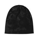 Black Camouflage Print Beanie