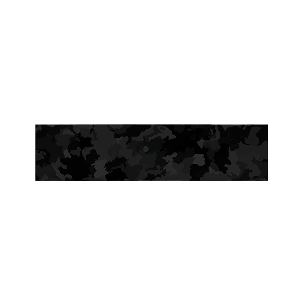 Black Camouflage Print Bed Runner