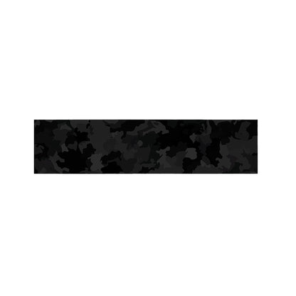 Black Camouflage Print Bed Runner