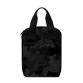 Black Camouflage Print Bible Tote Bag