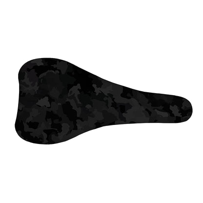 Black Camouflage Print Bicycle Seat Cover