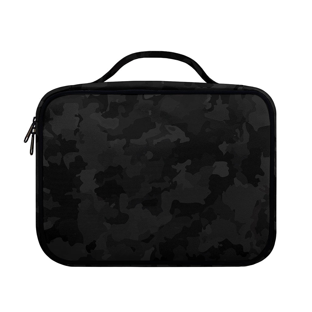 Black Camouflage Print Briefcase Bible Bag