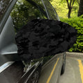 Black Camouflage Print Car Side Mirror Covers