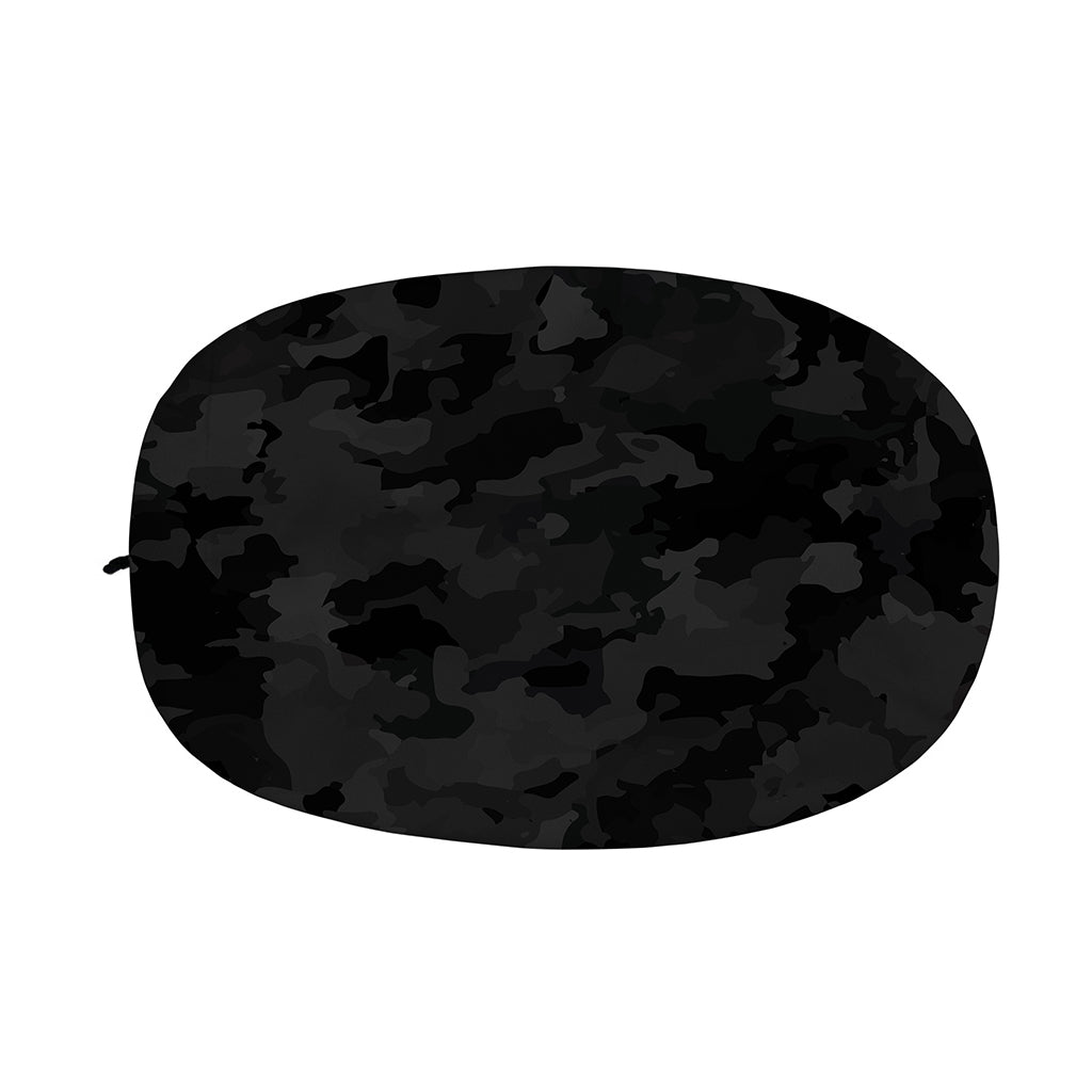 Black Camouflage Print Car Side Mirror Covers