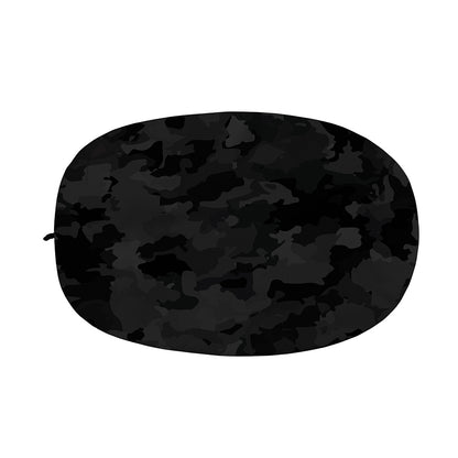Black Camouflage Print Car Side Mirror Covers