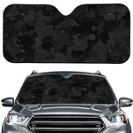Black Camouflage Print Car Windshield Sun Shade