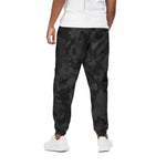 Black Camouflage Print Cotton Pants