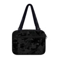 Black Camouflage Print Double Strap Bible Bag
