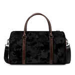 Black Camouflage Print Duffle Bag