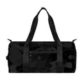 Black Camouflage Print Gym Bag