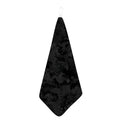 Black Camouflage Print Hand Towel
