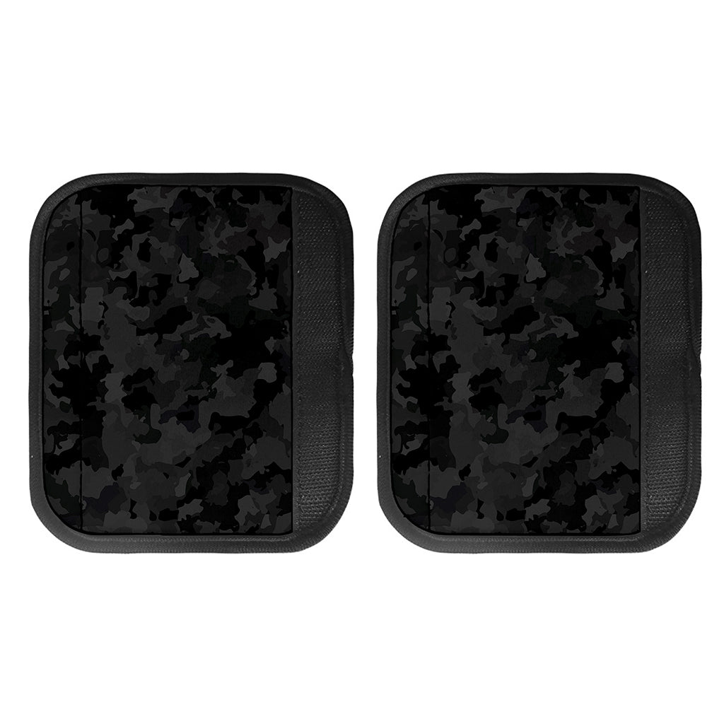 Black Camouflage Print Handle Covers