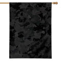 Black Camouflage Print House Flag
