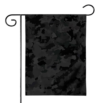 Black Camouflage Print House Flag