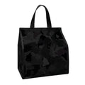 Black Camouflage Print Insulated Lunch Tote