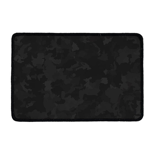 Black Camouflage Print Kitchen Mat