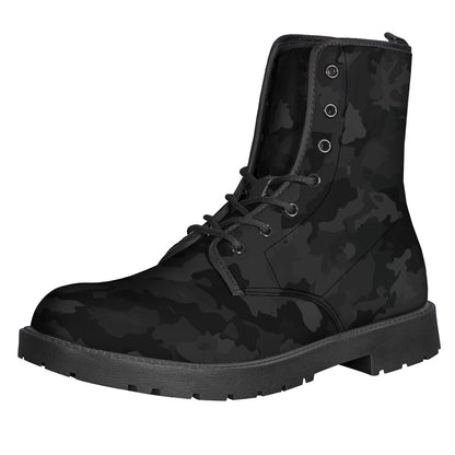 Black Camouflage Print Backpack