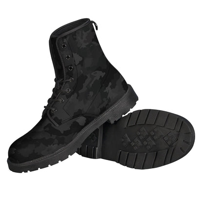 Black Camouflage Print Backpack