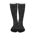 Black Camouflage Print Long Socks