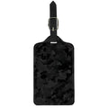 Black Camouflage Print Luggage Tag